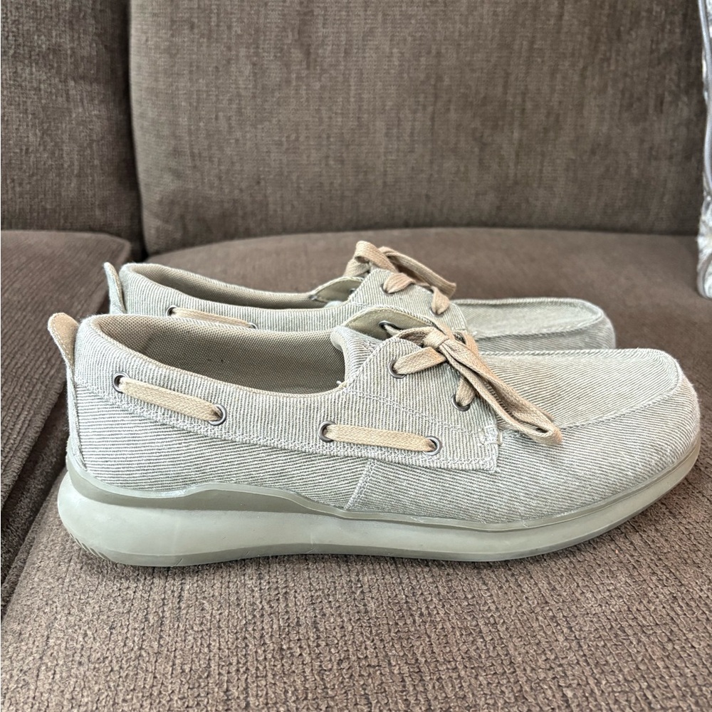 Propet Mens Viasol Lace Boat Shoes Fisherman Nautical Mens 10E Green